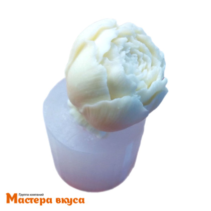 Молд силиконовый  3D ПИОН, изд d~3,8см h~3,6см (шоколад~35гр)