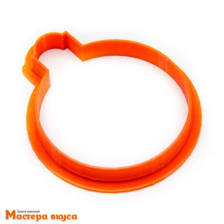 Вырубка пластик  ЕЛОЧНЫЙ ШАР ИГРУШКА, 8 см 