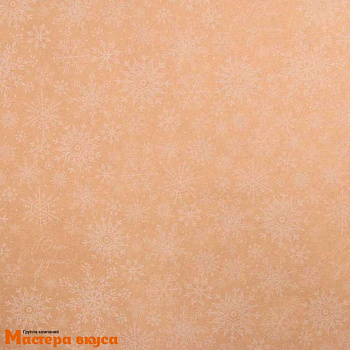Бумага упаковочная  "Снегопад" (крафт), 50*70 см 