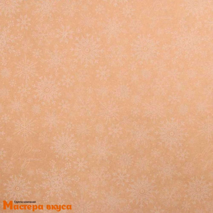 Бумага упаковочная  "Снегопад" (крафт), 50*70 см 