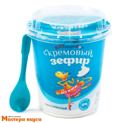 Кремовый зефир "Всегда готов", КЛАССИЧЕСКИЙ, стаканчик с ложечкой , 200 гр