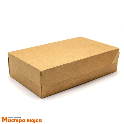 Упаковка для десертов OSQ CAKE 1900, без окна 230*140*60 мм (крафт)