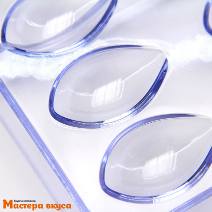 Форма для шоколада  прочный пластик ЛЕПЕСТОК ЛОТОСА, (16 ячеек) 27*13.5 см