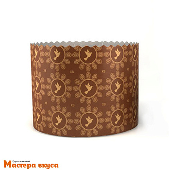 Форма бумажная для кулича (100г) d70*h60 мм ГОЛУБЬ