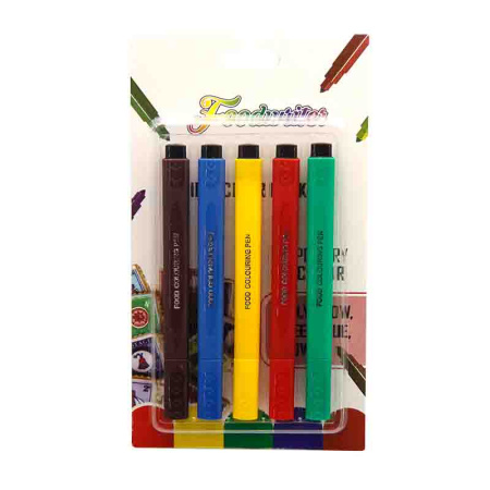 Набор пищевых маркеров (фломастеры), 5 цветов