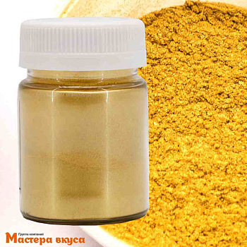 Пищевой блеск плотный Иран, ТЕМНО-ЗОЛОТОЙ (АНТИЧНОЕ ЗОЛОТО), 5гр