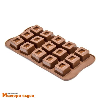 Форма для шоколада силиконовая Silikomart (изи-шок) CUBO (куб), Силикомарт (Италия)