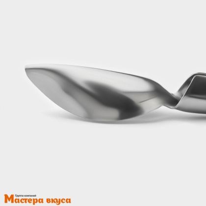 Ложка металлическая сервировочная для моделирования, 19*3 см (алюминий) "Konfinetta"