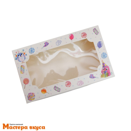 Упаковка для зефира и печенья с окном 250*150*70 мм  (Это вам!)