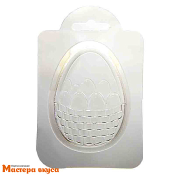 Форма для шоколада пластиковая (ХВ) ЯИЧКО-ПАСХАЛЬНАЯ КОРЗИНА, 90*67*25 мм