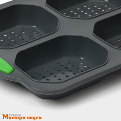 Форма силиконовая БУЛОЧКИ, 4 ячейки, 26*18,3*2,5 см