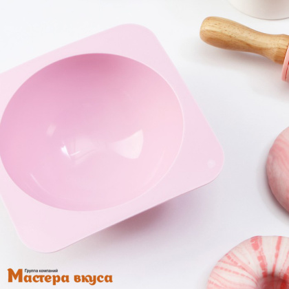 Форма силиконовая ПОЛУСФЕРА (шар), d 117 мм, (торт "БОМБА")