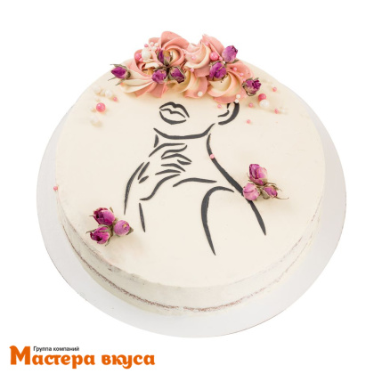 Трафарет для нанесения рисунка, d~20 см КОНТУР ЛИЦА С РУКОЙ