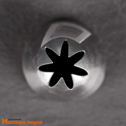 Насадка стальная ЗВЕЗДА закрытая  7 лучей,  30мм h50мм 