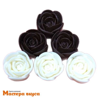 Молд силиконовый  3D РОЗА 6в1, изд d32 мм h25 мм (~18гр)