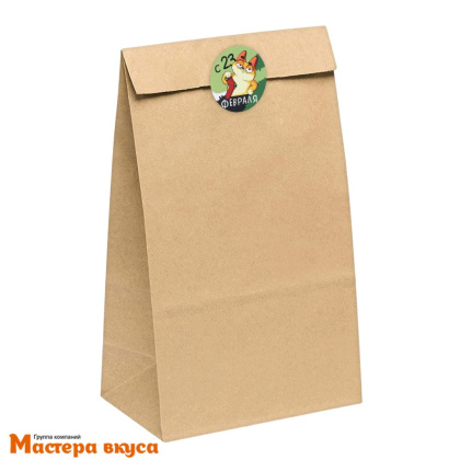 Набор наклеек "23 ФЕВРАЛЯ" кот, d~4см, (набор 6 шт)