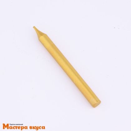 Свечи набор, Золотая вечеринка Белый и золотой металлик, (набор 12 шт), h-7 см