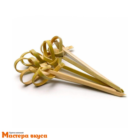 Шпажки "Пика узелок", бамбук, 9-10см (набор 25 шт)