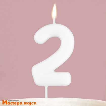 Свеча-цифра "Светящаяся"  (h- 5,8см) - 2