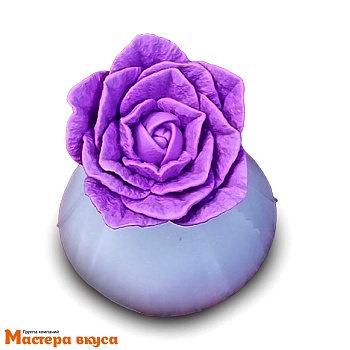 Молд силиконовый  3D РОЗА, изд d47 мм h30 мм (~28гр)