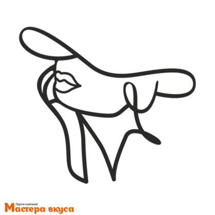 Украшение акриловое КОНТУР ЛИЦА В ШЛЯПКЕ, чёрный, ~15,3*13,6 см (без палочки)