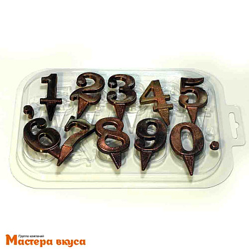 Форма для шоколада пластиковая ЦИФРЫ НА НОЖКЕ