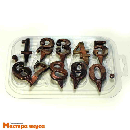Форма для шоколада пластиковая ЦИФРЫ НА НОЖКЕ