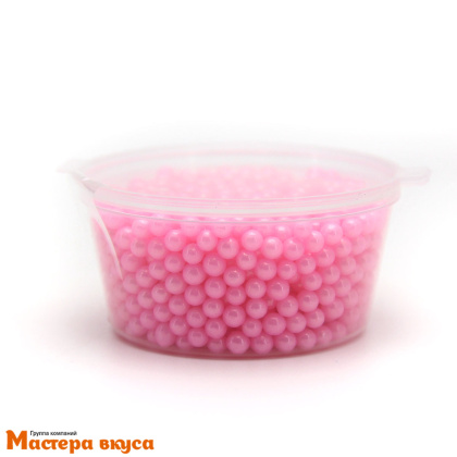 Посыпка Шарики сахарные Жемчуг РОЗОВЫЙ перламутр (4мм), 50 гр 