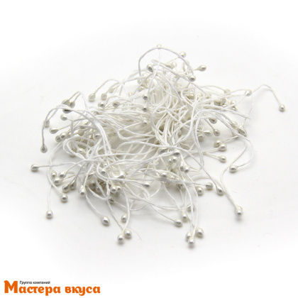 Цветочные тычинки БЕЛЫЕ, мелкие (пучок 130 шт)