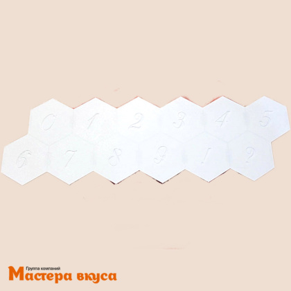 Набор штампов для мастики и марципана ЦИФРЫ, 1,5 см