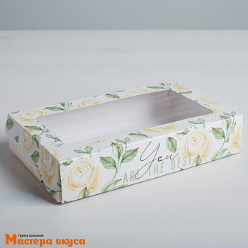 Упаковка для сладостей 20*12*4 см "Flowers"