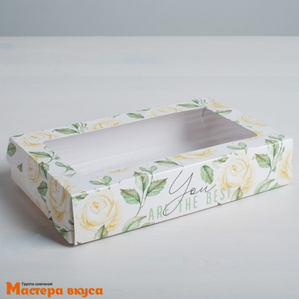 Упаковка для сладостей 20*12*4 см "Flowers"