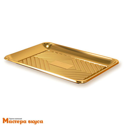 Поднос прямоугольный ALCAS (КАДО) пластик (золото), 32*22 см 