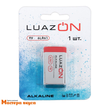 Батарейка Luazon 6LR61, 9V (для пирометра)