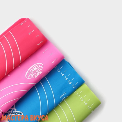 Коврик силиконовый с разметкой 28*26 см "Эрме"