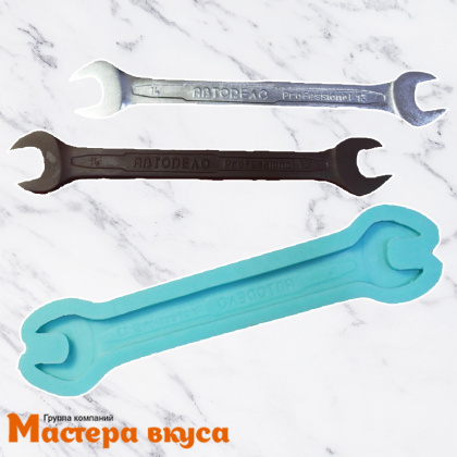 Молд силиконовый  2,5D РАЗВОДНОЙ КЛЮЧ, изд 19*h6 см (шоколад~21гр) 