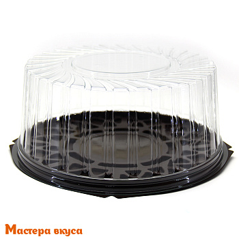 Контейнер круглый,  D265  h109 мм (комплект дно КОРИЧН/крышка), УК-284