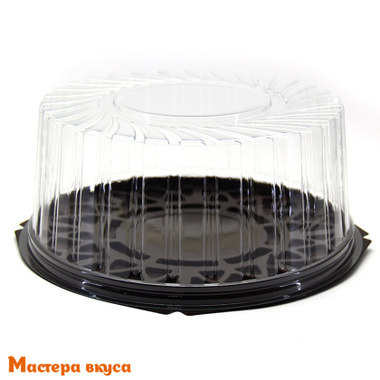 Контейнер круглый,  D265  h109 мм (комплект дно КОРИЧН/крышка), УК-284