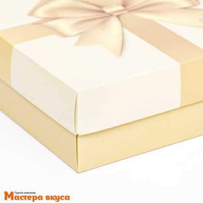 Упаковка для сладостей крышка/дно 210*150*57 мм  (Бант)