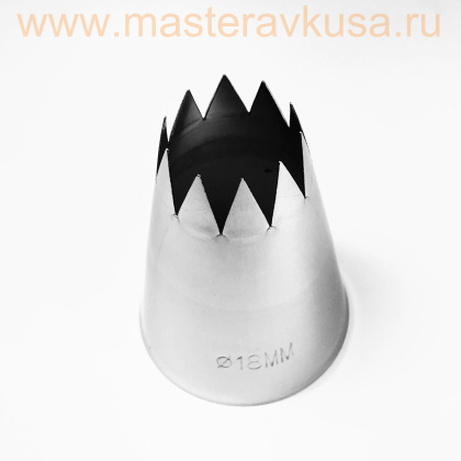 Насадка стальная ОТКРЫТАЯ ЗВЕЗДА, 18 мм, (BS118)