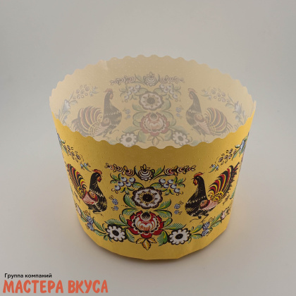 Форма бумажная для кулича (500-550г) d124*h100 мм ГОРОДЕЦ