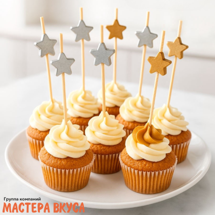 Шпажки "Звезды", дерево, 11 см (набор 24 шт)