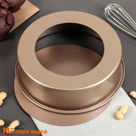 Форма для выпечки съемное дно, D21,5см h-6,5см, (антипригарное покрытие) Круг "Рэнди"