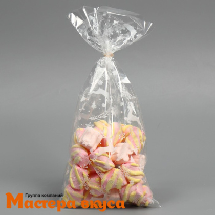 Пакет для сладостей 14*29,5 см,  "Олени"