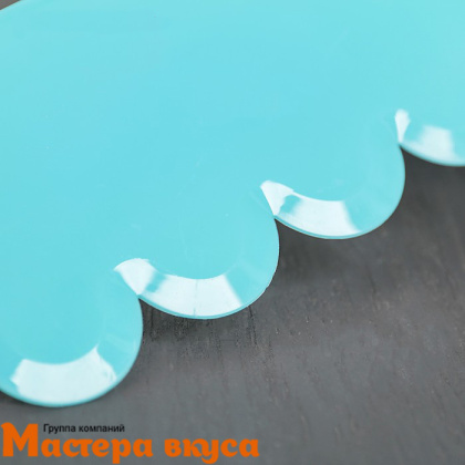 Шпатель-скребок  Фигурный ВОЛНЫ внутренние 18*11,5*3 см, пластиковый 