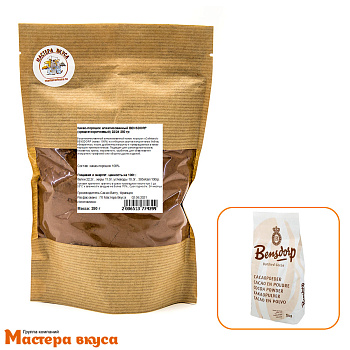 Какао-порошок алкализованный BENSDORP (средне-коричневый) 22/24 250 гр