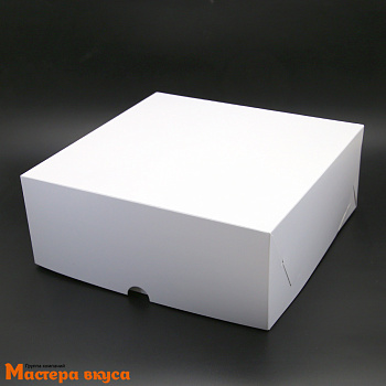Коробка для  9 капкейков без окна, 250*250*100 мм (белая), АП