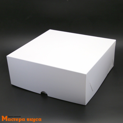 Коробка для  9 капкейков без окна, 250*250*100 мм (белая), АП