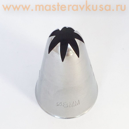 Насадка стальная ЗВЕЗДА закрытая, 8мм  (BC326)