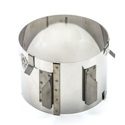 Форма раздвижная КОЛЬЦО, Н- 9,5см, D~14-25см (нерж.сталь) ВЕНТСАР